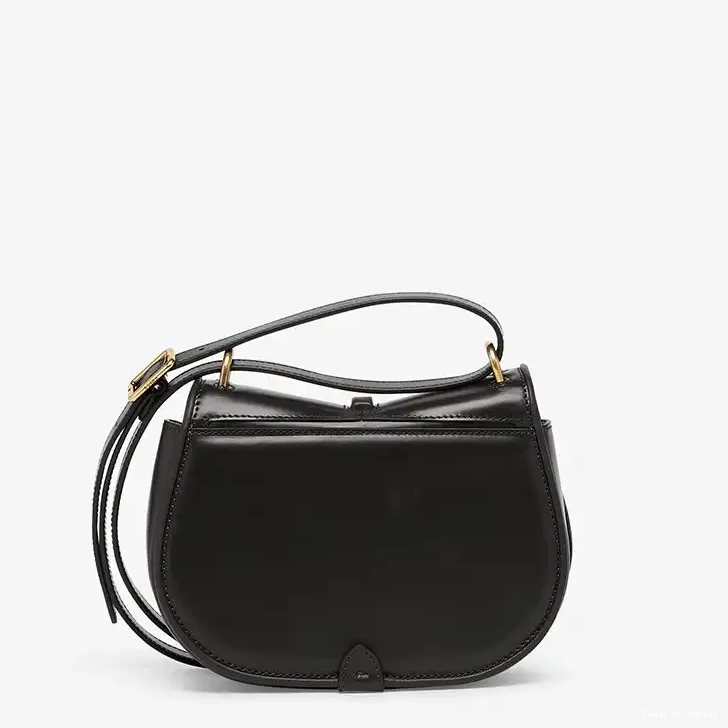 Cheap Black Mini Calf In Fendi Leather C'mon Bag 0416 HOT SALE